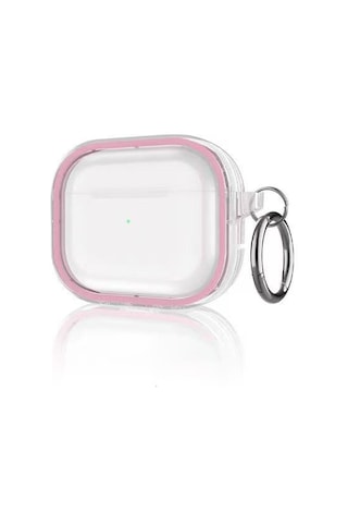 Movenchy Apple Uyumlu Airpods Pro 2 2.nesil Shiny Şeffaf Kılıf - Pembe