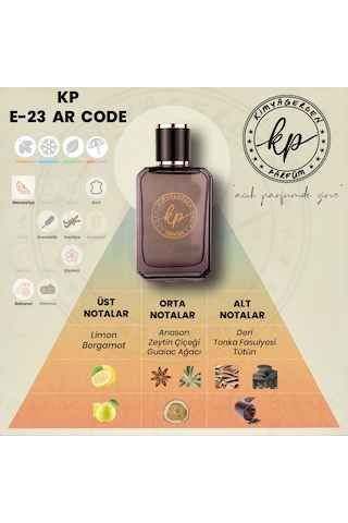 Kimyagerden E-23 Açık Erkek Parfüm 50 ML