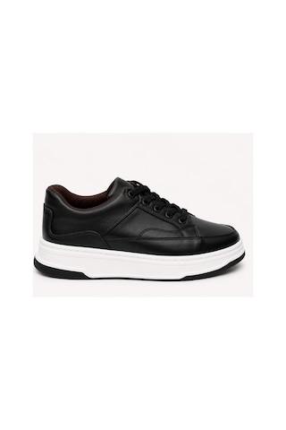 Yalçın Erkek Siyah Sneaker Kalın Taban Ortopedik Günlük Spor Ayakkabı Siyah - 880223707 Siyah
