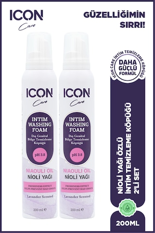 Icon Intım Genıtal Bölge Temizleme Köpüğü 2'li Set