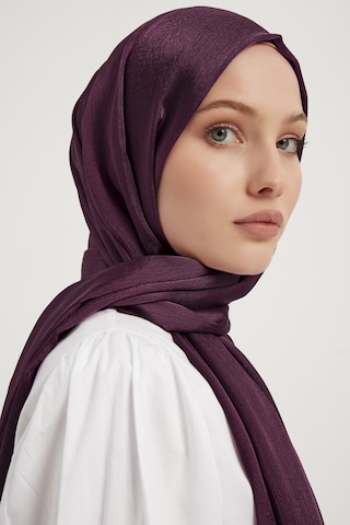 Şaless Janjanlı Krinkıl Şal -mürdüm