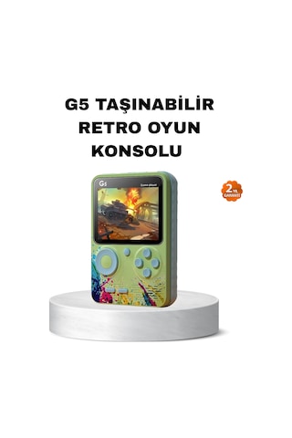 G5 Retro Oyun Konsolu 500 Klasik Oyunlu 3 İnç Hd Ekran Ve Tv Bağlantılı