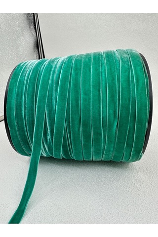 Paşateks- 1 Cm Düz Kadife-5 Metre -r.yeşil