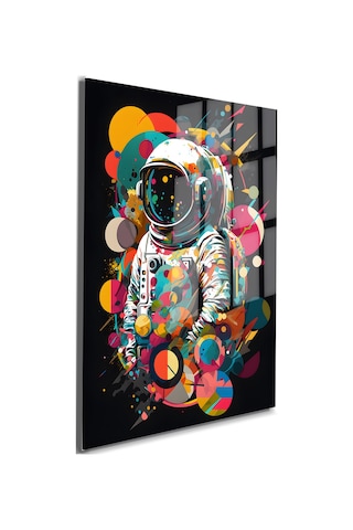 Space/uzay Yapay Zeka Özel Tasarım Cam Tablo Ofis, Mutfak Çocuk Odası, Salon 120