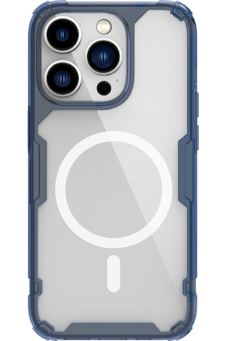 Nillkin Apple Uyumlu iPhone 14 Pro Magsafe Özellikli Nature Tpu Pro Kapak Mavi