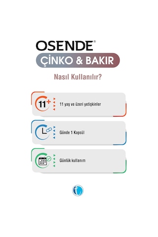 Osende Çinko & Bakır 60 Kapsül