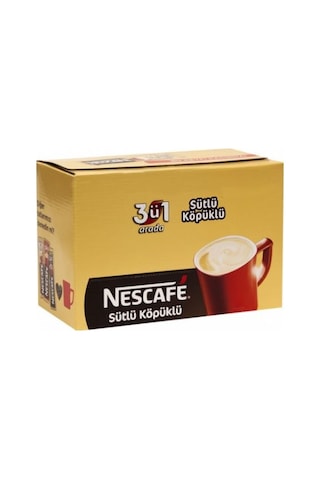 Nescafe 3'ü 1 Arada Sütlü Köpüklü Hazır Kahve 72 x 17.4 G