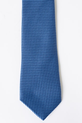 Ac&Co / Altınyıldız Classics Erkek Mavi Desenli Mavi Klasik Kravat Mavi