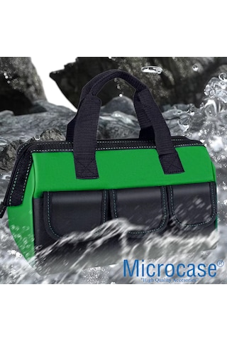 Microcase Çok Bölmeli Su Geçirmez El Tutacaklı Takım Ve Hırdavat Çantası - Al5558 Sarı