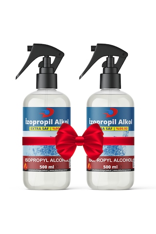 İzopropil Alkol İpa 2x500 Ml Sprey Başlıklı, Extra Saf %99.90