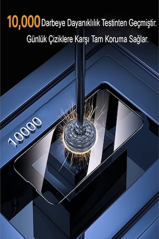 Pp Apple Uyumlu iPhone 17 Anti Static Toz Tutmayan Çerçeveli Temperli Ekran Koruyucu Cam