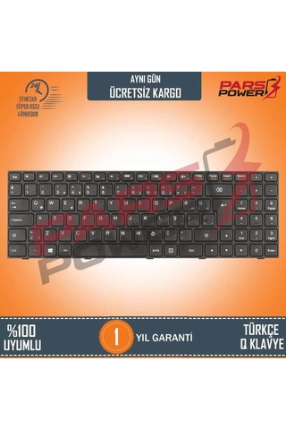 Lenovo Uyumlu Nano-Turkish, B50-10, 80Qr Notebook Klavye (Siyah Tr)