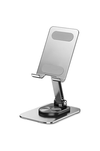 Telefon Standı Çok Yönlü 360 Dönebilen Metal Gövdeli Ayarlanır Ve Katlanır Masa Üstü Kullanımı Için Tüm