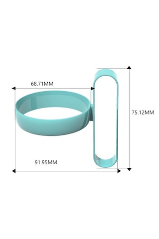 Ergonomik Kulplu Plastik Ve Karton Bardak Tutucu Aparat 5 Adet Açık Mavi