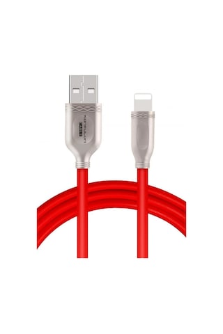 Konfulon - 328 - S48 Lightning Kablo Apple iPhone Uyumlu 1m 3a - Glblseme - - Kırmızı