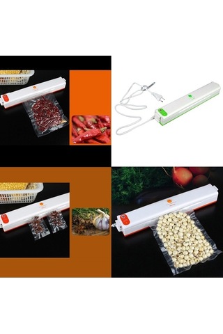 Createtech Yeşil Vakum Suntek Otomatik Mühürleyen Için Gıda Ev Ab Mj Yeşil