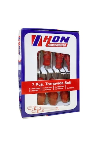 Hon Tornavida 7 Parça Tornavida Seti-farklı Boyutlarda
