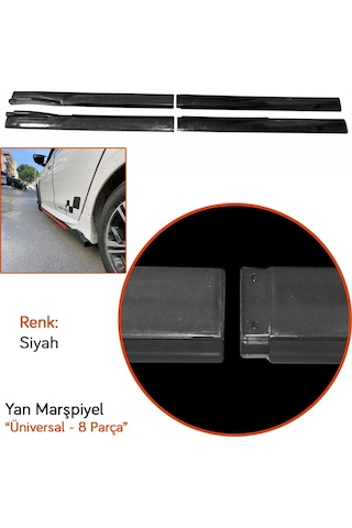 Nyf Yan Marşpiyel Üniversal 8 Parça Siyah