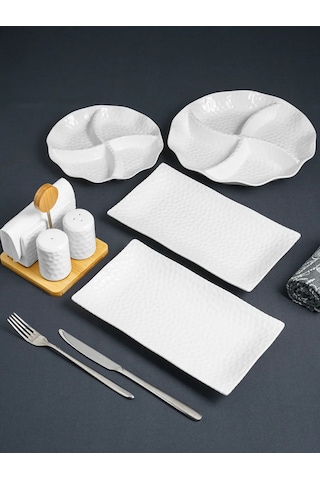 Gift'n'home Mutfak İçin Tuzluk Ve Karabiberlikli Baharat Seti 193776741 Beyaz