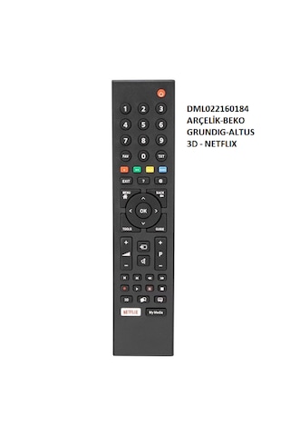 Arçelik Uyumlu Netflix Tuşlu Led Tv Kumanda Arçelik Uyumlu Netflix Tuşlu Led Tv Kumanda