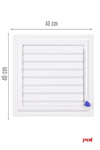 Alüminyum Banyo Wc Havalandırma Menfezi 40x40 Beyaz Seri