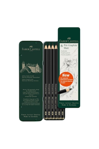 Faber-Castell Pitt Matt Dereceli Kalem 6'lı Set