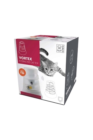M-pets Vortex Elektronik Kedi Oyuncağı Beyaz