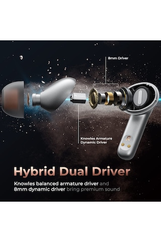 Soundpeats H2 TWS  Hybrid Dual Driver Bluetooth 5.2 Kulak İçi Kulaklık