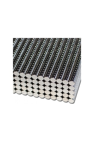 100 Adet Çap 4Mm X Kalınlık 1,5Mm Yuvarlak Güçlü Neodyum Mıknatıs N11.2440