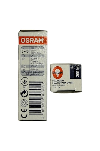 Osram 64428 20w 12v 2800k Sarı Işık Owen G4 Duylu Fırın Ampulü 8 Adet