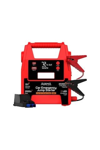 Auhma A8811 20000mah 2000a Peak Araç Akü Takviye Cihazı & Powerbank - 12v Jump Starter