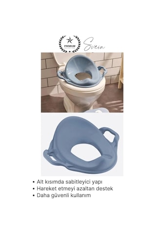 Klozet Mavi Kulplu Klozet Küçültücü Çocuk Adaptörü Tuvalet Eğitimi İçin Kaymaz Oturağı Küçültücü Çok Renkli