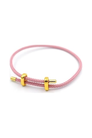 Hasır Bileklik - Pembe Çok Renkli