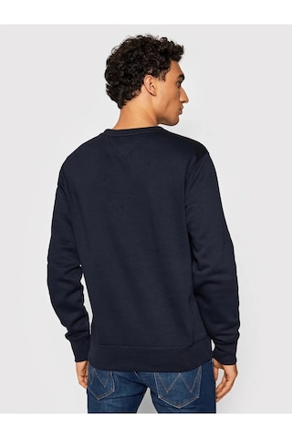 Tommy Hilfiger Sıfır Yaka Sweatshirt Lacivert