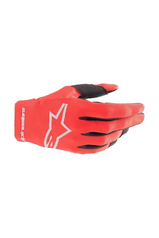 Alpinestars Youth Radar Çocuk-genç Off-road Motosiklet Eldiveni Kırmızı Siyah