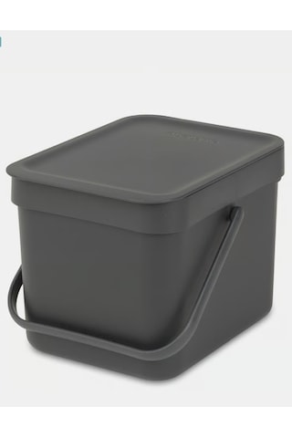 Brb-8710755109720-bra 109720-004-01-sort&go Koyu Gri Çöp Kovası 6l
