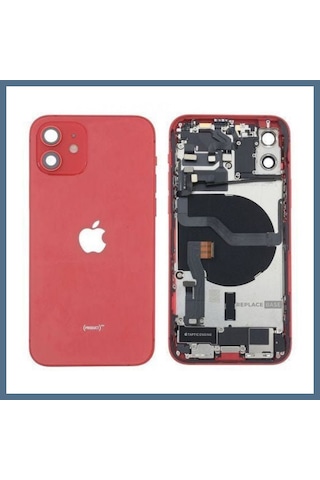 Buradabulabilirsin İphone 12 Uyumlu Full Dolu Kasa Kırmızı Bbz