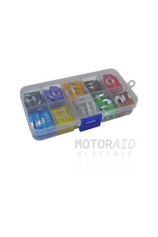 100 Adet Mini Ve Standart Süper Karışık Oto Bıçak Sigorta Seti 1a 3a 5a 7,5a 10a 15a 20a 25a 30a 40a 2 - 3 - 5 - 7.5 - 10 -15 - 20 - 25 - 30 - 35