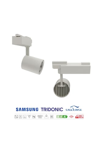 Arge Led Samsung Çipli 40w Beyaz Kasa Monofaze Ray Spot 2700k