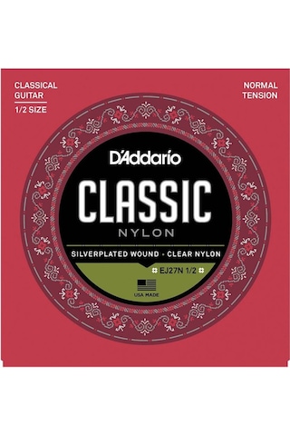 D'addario Ej27N Normal Tension Klasik Gitar Teli 1/2 Boyut
