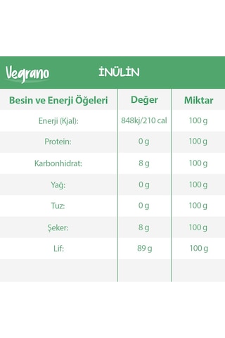 Vegrano İnülin 1 KG