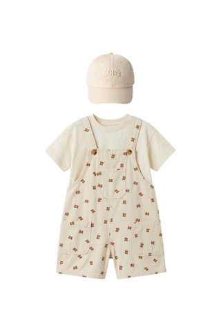 Poala Kids Bear Unisex Salopet Çok Renkli