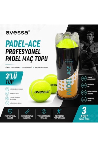 Avessa Padel-ace Profesyonel Padel Maç Topu 3lü
