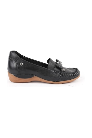 Mamma Mia Mammamia Kadın Krem Hakiki Deri Comfort Sneaker Kalın Taban Bağcıklı Günlük Ayakkabı Siyah