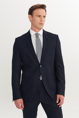 AC&Co / Altınyıldız Classics Erkek Lacı Slim Fit Dar Kesim Mono Yaka Armürlü Esnek Takım Elbise Lacı