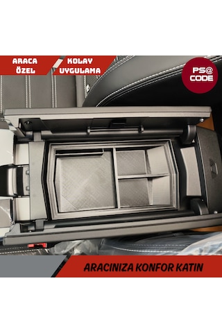 Yeni Kasa Citroen C5 Aircross 2025 Ve Üzeri Orta Konsol Kolçak, Saklama Kutusu, Kolçak Düzenleyici