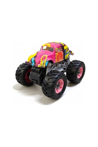 Monster Truck Sök Tak Grafitti Sürtmeli Master Araba Mor Mor