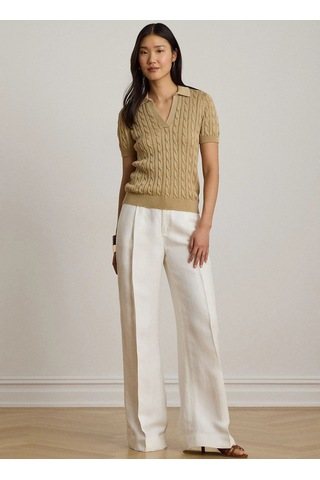Lauren Ralph Lauren Kazak, L, Açık Bej
