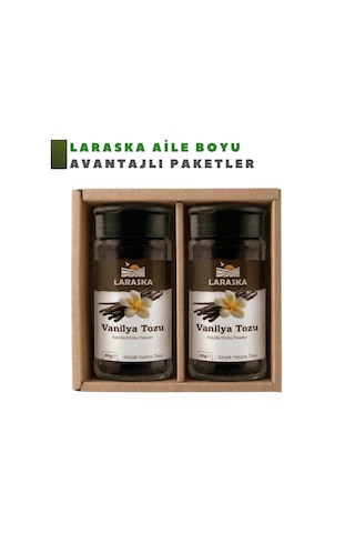 Saf Vanilya Toz 80g 40gx2 Gerçek Vanilya Tozu Vanilla Sticks Ground Aile Boyu Avantajlı Paket