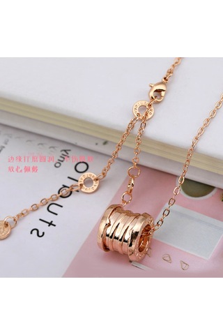 Chavin Bulove Rose Kaplama Bayan Kolye Eg81Rs